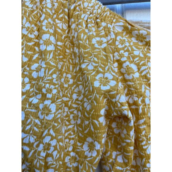 NWT Roxy Flirty Walk Crop Top, Off the Shoulder,‎ Puffed Short Sleeves, sz M - Picture 7 of 8